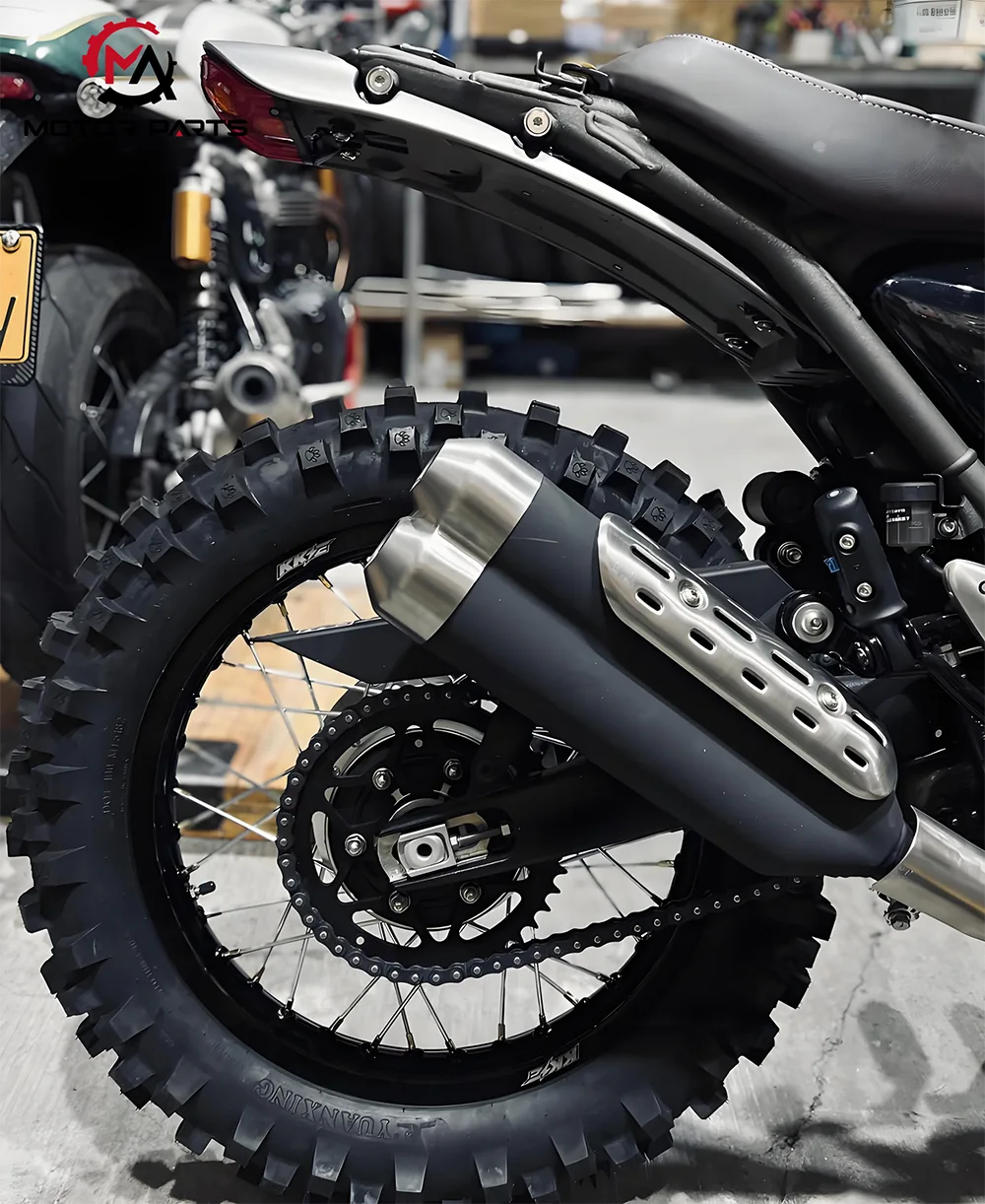 Motorcycle wheel spokes